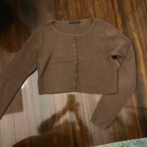 Brandy Melville Athelia Knit Top long sleeve